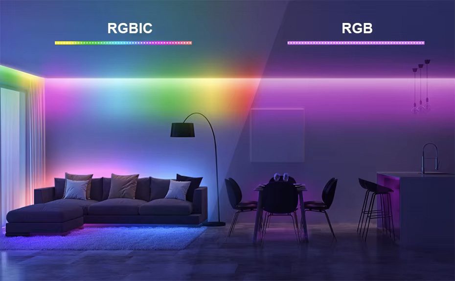 عکس ریسه نئون فلکسی RGBIC