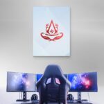 تابلو عکس اتاق گیمینگ با تم اساسینز کرید (عمودی) Assassin's Creed-073 - Image 3