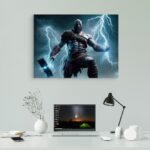 تابلو عکس اتاق گیمینگ با تم گاد آف وار (افقی) God of War-002 - Image 2