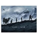 تابلو عکس اتاق گیمینگ با تم گاد آف وار (افقی) God of War-007