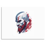تابلو عکس اتاق گیمینگ با تم گاد آف وار (افقی) God of War-039
