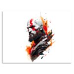 تابلو عکس اتاق گیمینگ با تم گاد آف وار (افقی) God of War-046