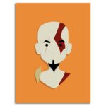 تابلو عکس اتاق گیمینگ با تم گاد آف وار (عمودی) God of War-063