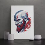 تابلو عکس اتاق گیمینگ با تم گاد آف وار (عمودی) God of War-067 - Image 5