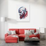 تابلو عکس اتاق گیمینگ با تم گاد آف وار (عمودی) God of War-067 - Image 2
