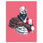 تابلو عکس اتاق گیمینگ با تم گاد آف وار (عمودی) God of War-069