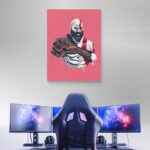 تابلو عکس اتاق گیمینگ با تم گاد آف وار (عمودی) God of War-069 - Image 3