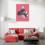 تابلو عکس اتاق گیمینگ با تم گاد آف وار (عمودی) God of War-069 - Image 2