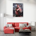 تابلو عکس اتاق گیمینگ با تم گاد آف وار (عمودی) God of War-071 - Image 2