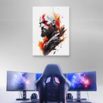 تابلو عکس اتاق گیمینگ با تم گاد آف وار (عمودی) God of War-073 - Image 3