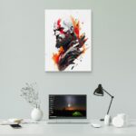 تابلو عکس اتاق گیمینگ با تم گاد آف وار (عمودی) God of War-073 - Image 6