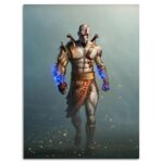 تابلو عکس اتاق گیمینگ با تم گاد آف وار (عمودی) God of War-074