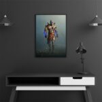 تابلو عکس اتاق گیمینگ با تم گاد آف وار (عمودی) God of War-074 - Image 4