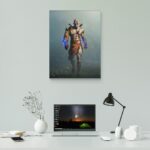 تابلو عکس اتاق گیمینگ با تم گاد آف وار (عمودی) God of War-074 - Image 6