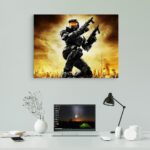 تابلو عکس اتاق گیمینگ با تم هالو (افقی) Halo-001 - Image 2