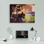 تابلو عکس اتاق گیمینگ با تم هالو (افقی) Halo-005 - Image 2