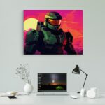 تابلو عکس اتاق گیمینگ با تم هالو (افقی) Halo-051 - Image 2