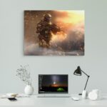 تابلو عکس اتاق گیمینگ با تم هالو (افقی) Halo-052 - Image 2