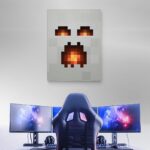 تابلو عکس اتاق گیمینگ با تم ماین کرفت (عمودی) Mine craft-016 - Image 2