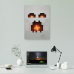 تابلو عکس اتاق گیمینگ با تم ماین کرفت (عمودی) Mine craft-016 - Image 6