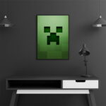 تابلو عکس اتاق گیمینگ با تم ماین کرفت (عمودی) Mine craft-017 - Image 4