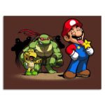 تابلو عکس اتاق گیمینگ با تم ماریو (افقی) Mario-010