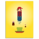 تابلو عکس اتاق گیمینگ با تم ماریو (عمودی) Mario-036