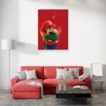تابلو عکس اتاق گیمینگ با تم ماریو (عمودی) Mario-038 - Image 2