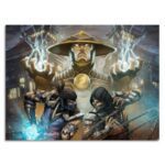 تابلو عکس اتاق گیمینگ با تم مورتال کمبات (افقی) mortal combat-013
