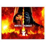 تابلو عکس اتاق گیمینگ با تم مورتال کمبات (افقی) mortal combat-017