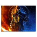 تابلو عکس اتاق گیمینگ با تم مورتال کمبات (افقی) mortal combat-031