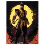 تابلو عکس اتاق گیمینگ با تم مورتال کمبات (عمودی) mortal combat-049