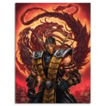 تابلو عکس اتاق گیمینگ با تم مورتال کمبات (عمودی) mortal combat-052
