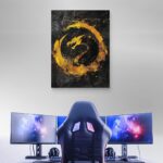 تابلو عکس اتاق گیمینگ با تم مورتال کمبات (عمودی) mortal combat-056 - Image 3