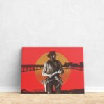 تابلو عکس اتاق گیمینگ با تم رد دد (افقی) Red Dead-005 - Image 4