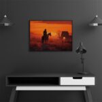 تابلو عکس اتاق گیمینگ با تم رد دد (افقی) Red Dead-010 - Image 3