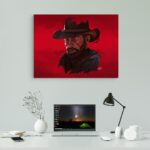 تابلو عکس اتاق گیمینگ با تم رد دد (افقی) Red Dead-011 - Image 2