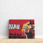 تابلو عکس اتاق گیمینگ با تم رد دد (افقی) Red Dead-012 - Image 4