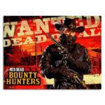 تابلو عکس اتاق گیمینگ با تم رد دد (افقی) Red Dead-016