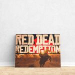 تابلو عکس اتاق گیمینگ با تم رد دد (افقی) Red Dead-029 - Image 4
