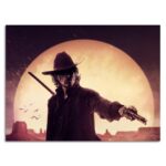 تابلو عکس اتاق گیمینگ با تم رد دد (افقی) Red Dead-031