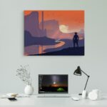 تابلو عکس اتاق گیمینگ با تم رد دد (افقی) Red Dead-035 - Image 2