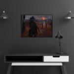 تابلو عکس اتاق گیمینگ با تم رد دد (افقی) Red Dead-036 - Image 3