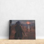تابلو عکس اتاق گیمینگ با تم رد دد (افقی) Red Dead-036 - Image 4