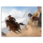 تابلو عکس اتاق گیمینگ با تم رد دد (افقی) Red Dead-038