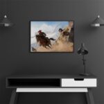تابلو عکس اتاق گیمینگ با تم رد دد (افقی) Red Dead-038 - Image 3