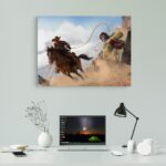 تابلو عکس اتاق گیمینگ با تم رد دد (افقی) Red Dead-038 - Image 2
