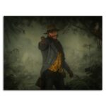 تابلو عکس اتاق گیمینگ با تم رد دد (افقی) Red Dead-043