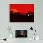 تابلو عکس اتاق گیمینگ با تم رد دد (افقی) Red Dead-048 - Image 2