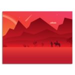 تابلو عکس اتاق گیمینگ با تم رد دد (افقی) Red Dead-049